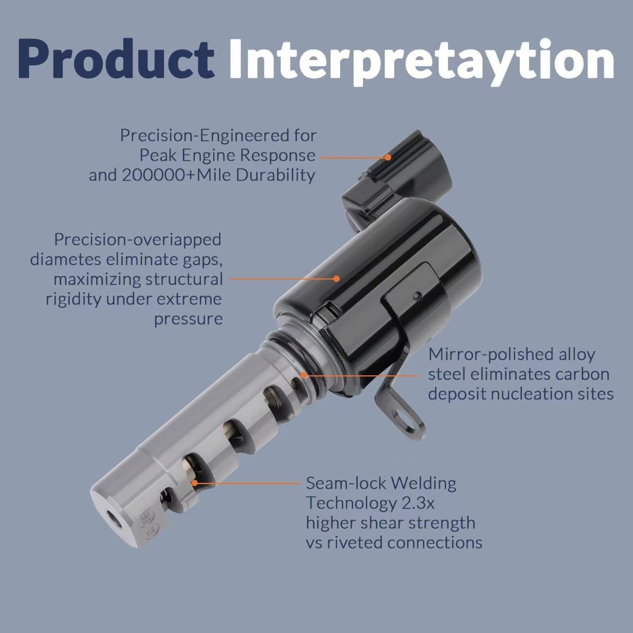 Électrovanne de Distribution Variable VVT / OCV (24355-23763 / 24355-23800)
