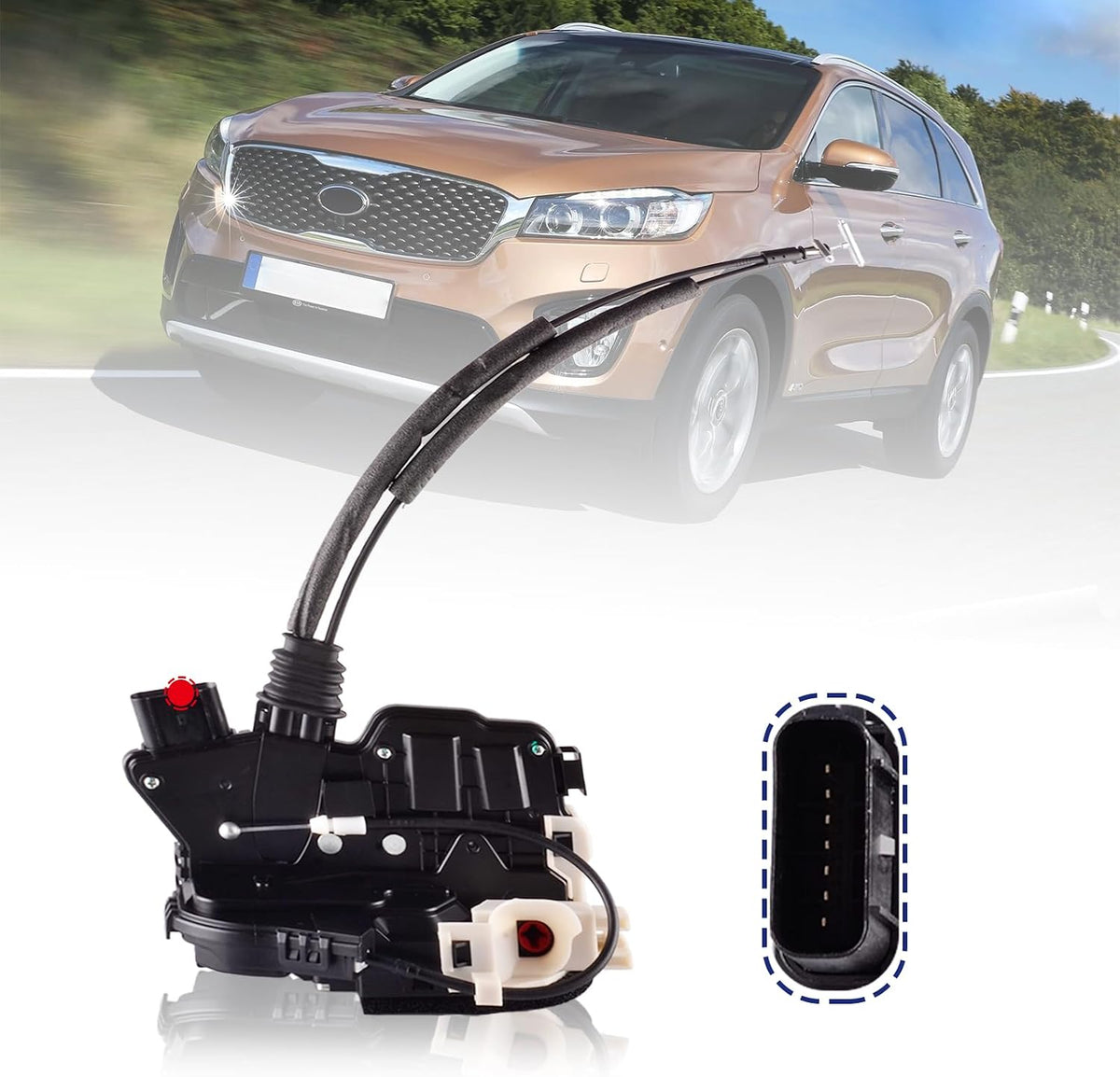 Kit de Serrures de Portes (4 pièces) - Kia Sorento 2011 2012 2013 2014 2015 ( 81310-2P000 / 81320-2P000 / 81410-2P000 / 81420-2P000 )