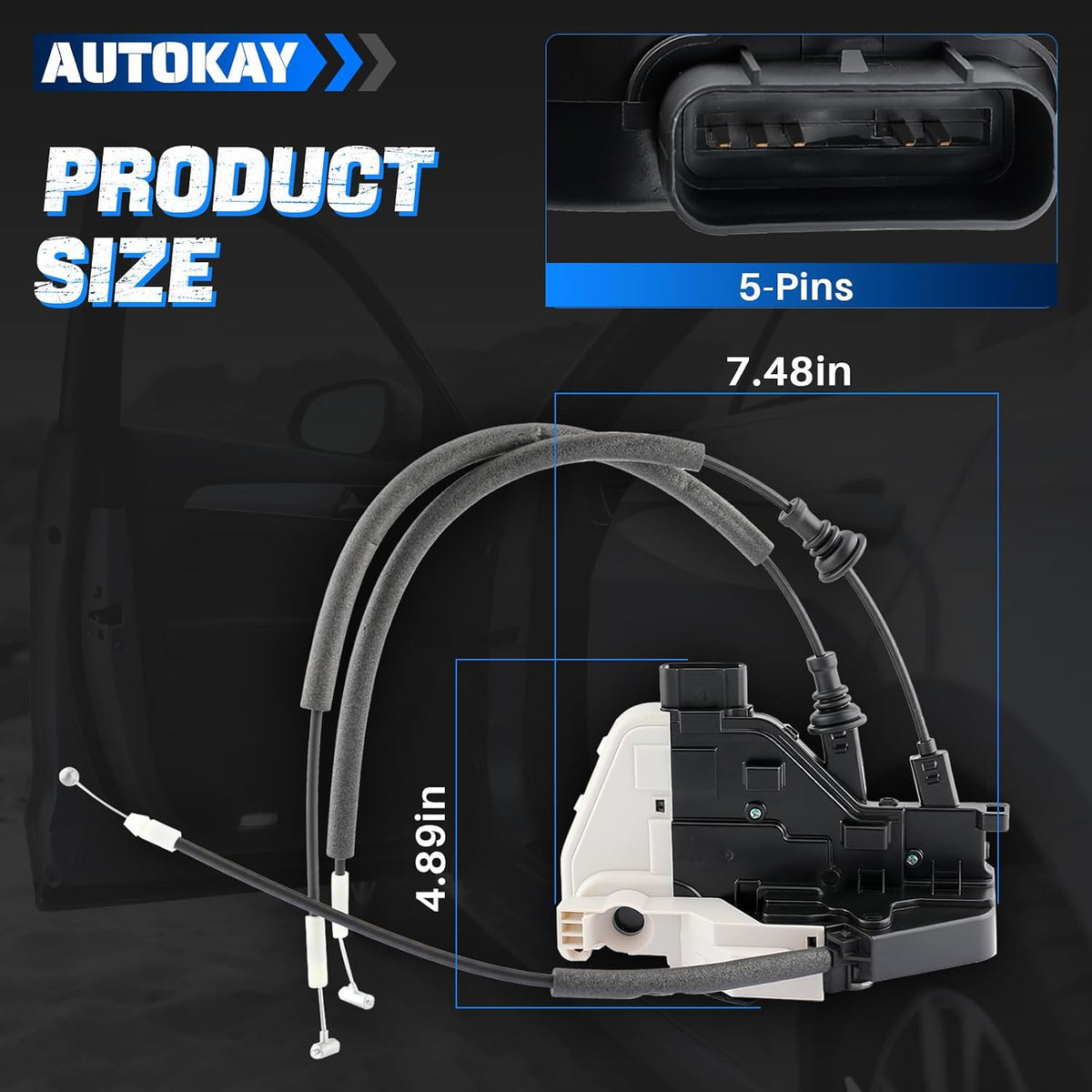 Kit de Serrures de Portes (4 pièces) - Hyundai Santa Fe / Santa Fe Sport 2013-2018 (81310-2W000 / 81320-2W000 / 81410-2W000 / 81420-2W000 )