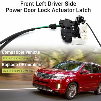 Kit de Serrures de Portes (4 pièces) - Kia Sorento 2011 2012 2013 2014 2015 ( 81310-2P000 / 81320-2P000 / 81410-2P000 / 81420-2P000 )