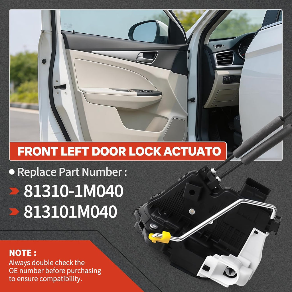 Kit de Serrures de Portes (4 pièces) - Kia Forte / Forte5 / Cerato 2010-2014 ( 81310-1M040 / 81320-1M040 / 81410-1M040 / 81420-1M040 )