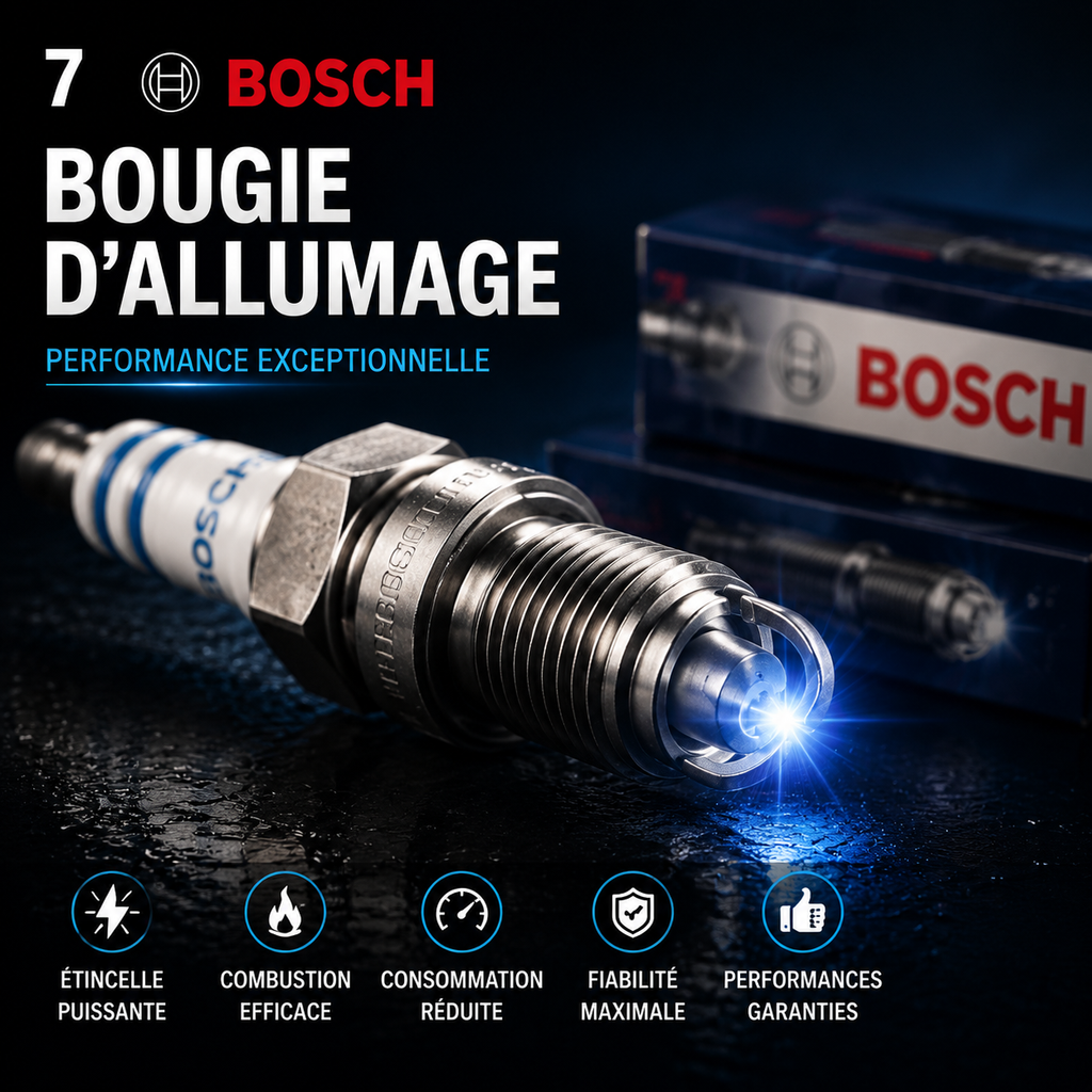 Bougie d'Allumage Double Platine — Bosch (Référence : FR7NPP332 / 0242236510)