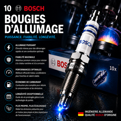 Bougie d'Allumage Double Platine — Bosch (Référence : FR7NPP332 / 0242236510)