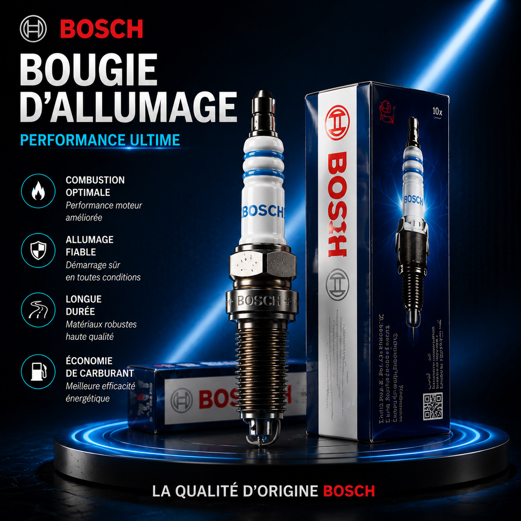 Bougie d'Allumage Double Platine — Bosch (Référence : FR7NPP332 / 0242236510)